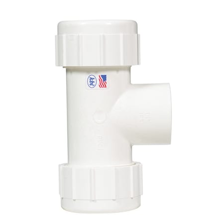 Kbi Homewerks Schedule 40 1-1/4 in. Compression X 1-1/4 in. D Compression PVC Compression Tee 1 pk CPT-1250-T